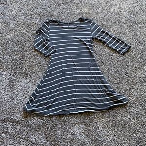 3/4 length t-shirt dress.